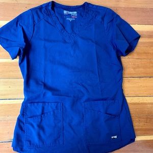 Grey’s Anatomy two pocket navy scrub top